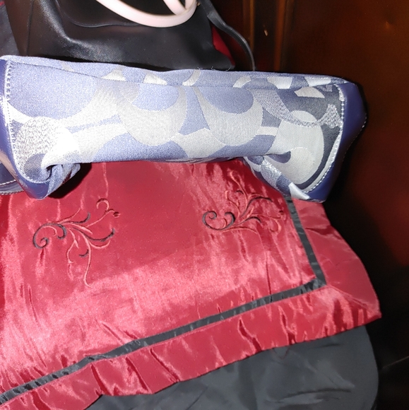 Blue and silver Coach Shoulder Handbag - Picture 3 of 6